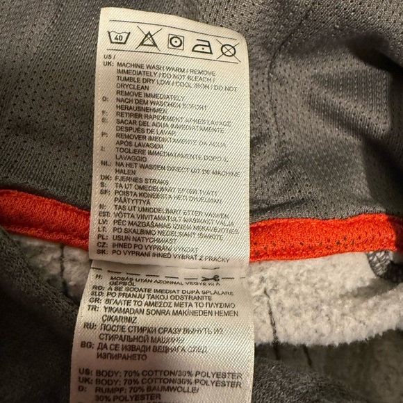 Adidas Gray Hoodie with Red Logo - Picture 5 of 10